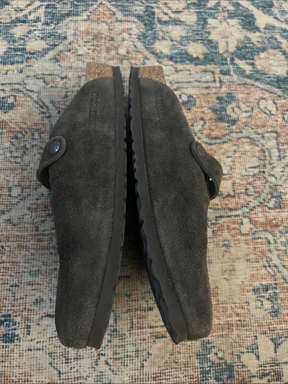 Birkenstock Dark Brown Suede Slip-On Clogs with Buckle - size 41 or US 8 - 8 1/2 - Picture 9 of 10